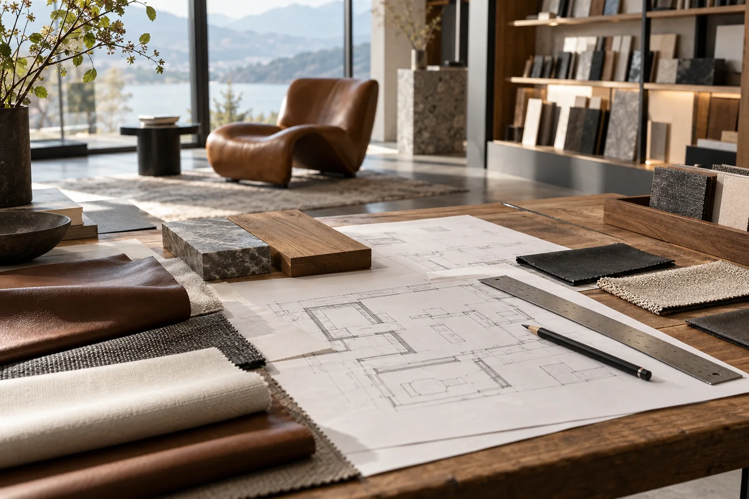 Material- und Grundrissplanung für eine individuelle Einrichtung
