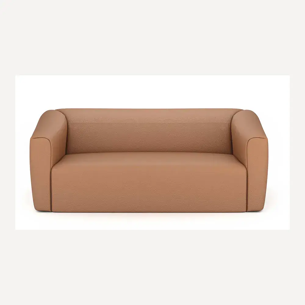 Kubisches Ledersofa in Beige von Desede Switzerland, ideal für stilvolle Wohnzimmergestaltung.